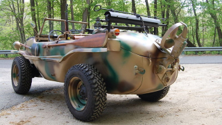 Illustration for article titled Go for a Schwim with this vintage military Volkswagen